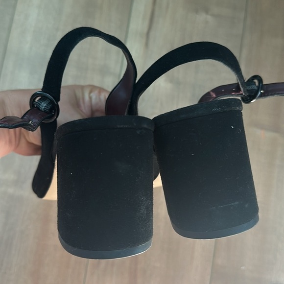 Franco Sarto Women's Trista Slingback Pump Black Suede Sz 10 - Picture 8 of 10